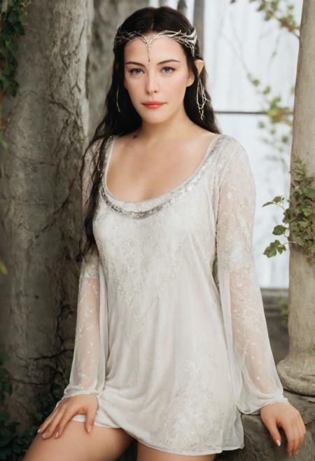 19407-2743730852-stunning (full body photo_1.5) of liv_arwen, legs, white short dress, silver jewellery, (pointed ears_0.8), ethereal elven beaut.png